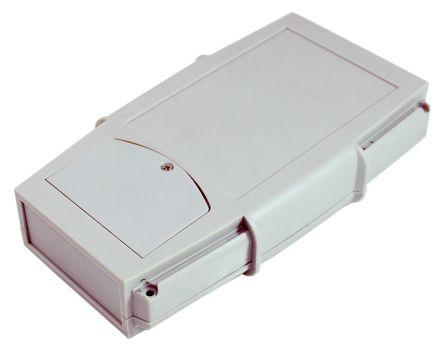 CAMDENBOSS 66 Series Grey ABS Handheld Enclosure, Integral Battery Compartment, IP65, 185 x 110 x 35mm