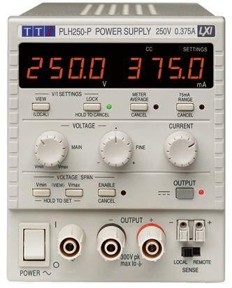 Aim-TTi PLH250P Bench Power Supply, 94W, 1 Output, 0 - 250V, 0 - 375mA