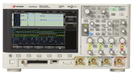 Keysight Technologies MSOX3014A Bench Oscilloscope, 100MHz, 16 Digital Channels, 4 Analogue Channels With RS Calibration