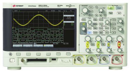 Keysight Technologies MSOX2024A Bench Oscilloscope, 200MHz, 8 Digital Channels, 4 Analogue Channels