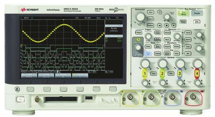 Keysight Technologies MSOX2012A Bench Oscilloscope, 100MHz, 8 Digital Channels, 2 Analogue Channels With UKAS