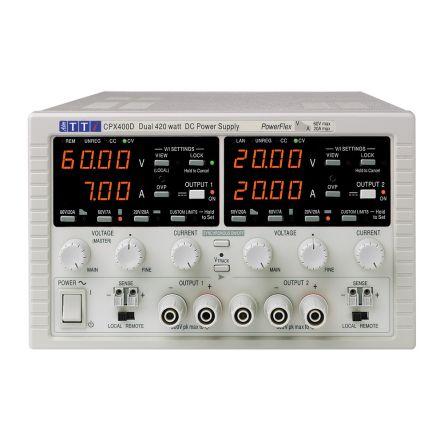 Aim-TTi CPX400D Bench Power Supply, 840W, 2 Output, 0 - 60V, 0 - 20A