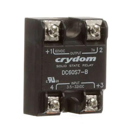 Sensata/Crydom DC60 Series Solid State Relay, 7 A Load, Surface Mount, 60 V dc Load, 32 V dc Control, DC60S7-B