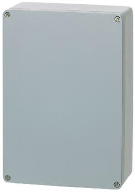 Fibox Euronord Series Grey Aluminium Enclosure, IP66, IP67, IP68, Grey Lid, 330 x 230 x 180mm