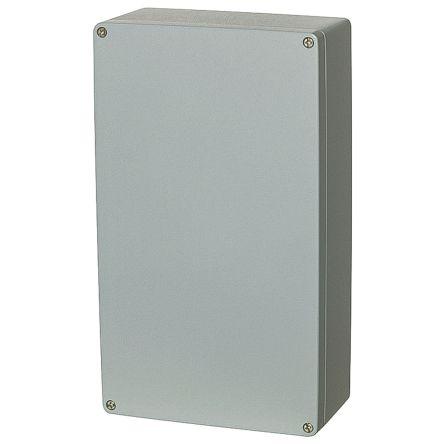 Fibox Euronord Series Grey Aluminium Enclosure, IP66, IP67, IP68, Grey Lid, 401 x 230 x 180mm