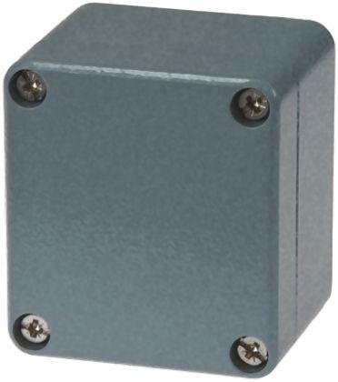 Fibox Euronord Series Grey Aluminium Enclosure, IP66, IP67, IP68, Grey Lid, 66 x 60 x 46mm