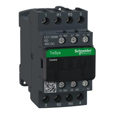 Schneider Electric TeSys D LC1D Contactor, 48 V dc Coil, 4 Pole, 9 A, 2NO + 2NC