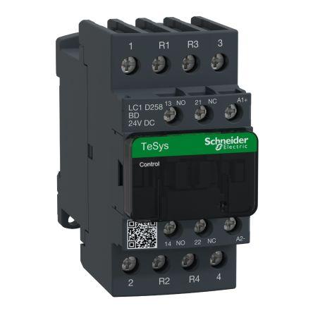 Schneider Electric TeSys D LC1D Contactor, 24 V dc Coil, 4 Pole, 40 A, 2NO + 2NC