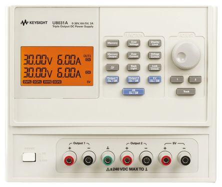 Keysight Technologies U8031A Bench Power Supply, 375W, 3 Output, 0 - 30V, 3A