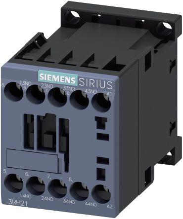 Siemens SIRIUS Innovation 3RH2 Contactor, 230 V ac Coil, 4 Pole, 10 A, 4NO