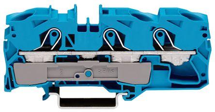 WAGO2016-1304 TOPJOB S, 2016 Series Feed Through Terminal Block, 16mm², Single-Level, Push-In Cage Clamp Termination,