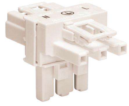 WAGO 770 Series Distribution Block, 3-Pole, Female, Male, 3-Way, 25A