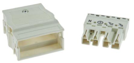 WAGO 770 Series Distribution Block, 4-Pole, Male, 8-Way, 25A