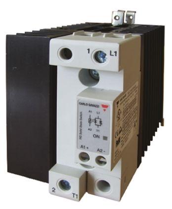 Carlo Gavazzi Solid State Relay, 75 A Load, Panel Mount, 600 V ac Load, 190 V dc, 275 V ac Control, RGH1A60A60KGE