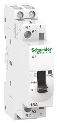 Schneider Electric Acti9 iCT iCT Contactor, 230 V ac Coil, 2 Pole, 16 A, 1NO + 1NC