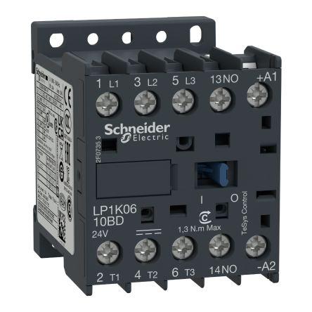 CONTACTOR MINIATURE 3 HP 12 VDC 1 NO AUX