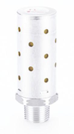 Norgren MB Aluminium, Brass 20bar Pneumatic Silencer, Threaded, R 1 Male