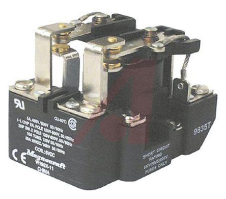 POWER RELAY, DPDT, 277/28 V AC/DC, SCREW