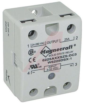 SSR, ZERO-SWITCHING, SPST-NO, 25 A