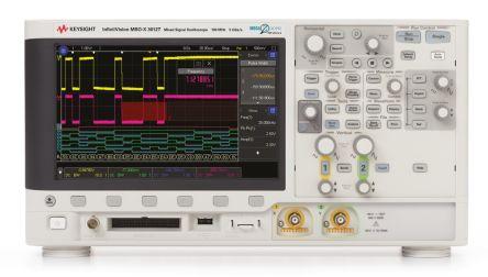 Keysight Technologies MSOX3012T Digital Bench Oscilloscope, 2 Analogue Channels, 100MHz, 16 Digital Channels - UKAS