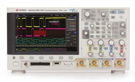 Keysight Technologies MSOX3014T Digital Bench Oscilloscope, 4 Analogue Channels, 100MHz, 16 Digital Channels - RS