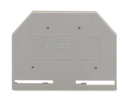 WAGO 280 Series End and Intermediate Plate for Use with 280 Series Terminal Blocks