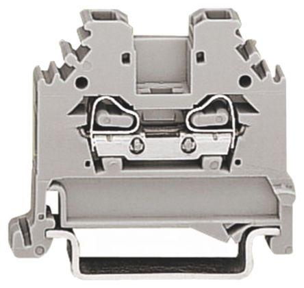 WAGO280-101 280 Series Feed Through Terminal Block, 2.5mm², Single-Level, Cage Clamp Termination