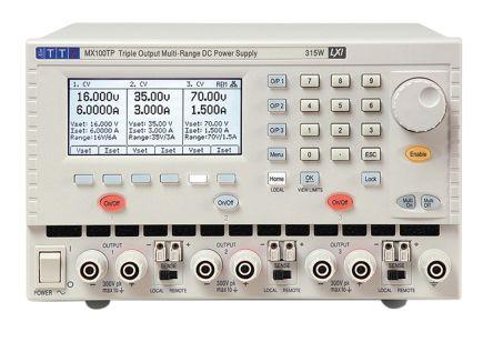 Aim-TTi MX100TP Digital Bench Power Supply, 0 → 16V, 0 → 3A, 3-Output, 315W