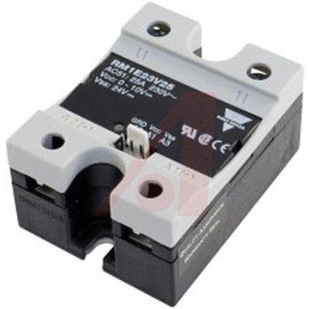 Carlo Gavazzi RM1E Series Solid State Relay, 25 A Load, Panel Mount, 265 V ac Load, 10 V dc Control, RM1E23V25