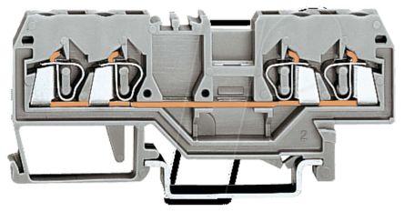 WAGO280-833 280 Series Feed Through Terminal Block, 2.5mm², Single-Level, Cage Clamp Termination