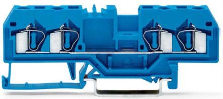 WAGO281-654 281 Series Feed Through Terminal Block, Single-Level, Cage Clamp Termination, ATEX, IECEx