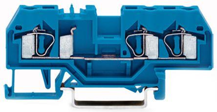 WAGO281-684 281 Series Feed Through Terminal Block, 4mm², Single-Level, Cage Clamp Termination, ATEX, IECEx