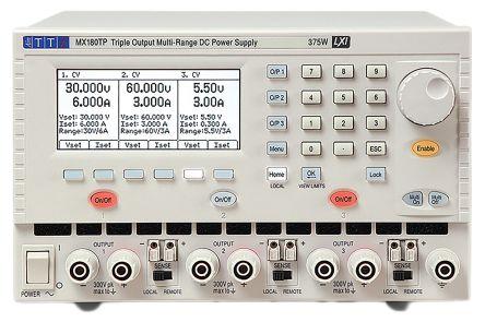 Aim-TTi MX180T Digital Bench Power Supply, 0 → 15V, 0 → 3A, 3-Output, 378W