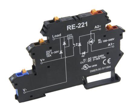 OPTOCOUPLER, 10A DC, DIN, 100-240VAC