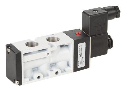 RS PRO Pneumatic Solenoid Valve - Solenoid/Air G 1/8 V50 Series 24V dc