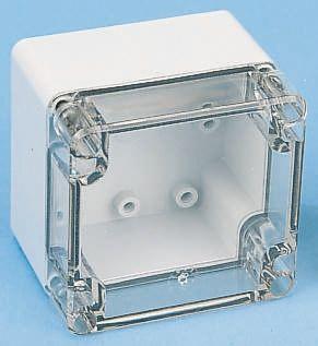 Fibox Grey Polycarbonate Enclosure, IP66, IP67, Silver Lid, 160 x 80 x 95mm