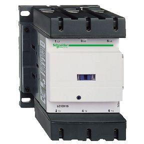 Schneider Electric TeSys D LC1D Contactor, 220 V ac Coil, 3 Pole, 150 A, 90 kW, 3NO