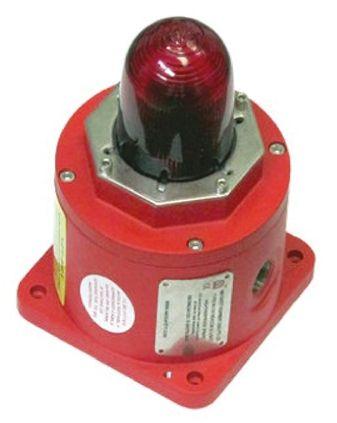 Xenon Beacon, Red, 12-48 Vdc