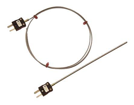 IEC Type T thermocouple w/plug,1.0x500mm