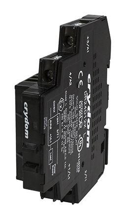 Sensata/Crydom DR Series Solid State Relay, 12 A dc Load, DIN Rail Mount, 600 V ac Load, 32 V dc Control, DR48D12X