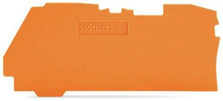 WAGO TOPJOB S, 2106 Series End and Intermediate Plate for Use with 2106 Series Terminal Blocks, IECEx