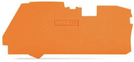 WAGO TOPJOB S, 2116 Series End and Intermediate Plate for Use with 2116 Series Terminal Blocks, IECEx