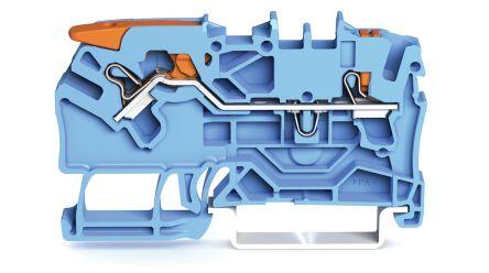 WAGO2102-5204 TOPJOB S, 2102 Series Feed Through Terminal Block, 2.5mm², Single-Level, Push-In Cage Clamp Termination,