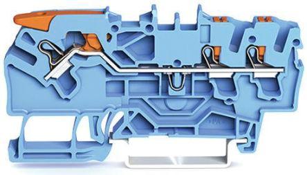 WAGO2102-5304 TOPJOB S, 2102 Series Feed Through Terminal Block, 2.5mm², Single-Level, Push-In Cage Clamp Termination,