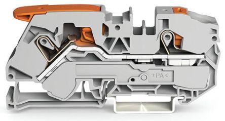 WAGO2116-5201 TOPJOB S, 2116 Series Feed Through Terminal Block, 16mm², Single-Level, Push-In Cage Clamp Termination,