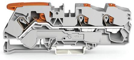 WAGO2116-5301 TOPJOB S, 2116 Series Feed Through Terminal Block, 16mm², Single-Level, Push-In Cage Clamp Termination,