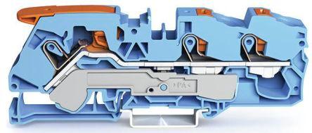 WAGO2116-5304 TOPJOB S, 2116 Series Feed Through Terminal Block, 16mm², Single-Level, Push-In Cage Clamp Termination,