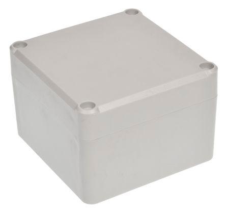 RS PRO Grey ABS Enclosure, IP65, IK09, Grey Lid, 81.95 x 79.95 x 55mm