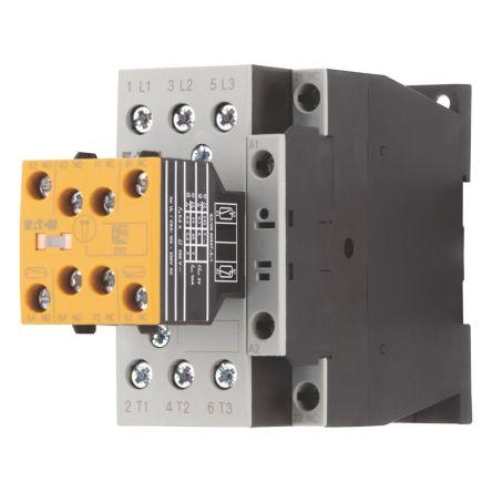 Eaton Contactor, 24-27 V dc Coil, 3 Pole, 32 A, 3NO