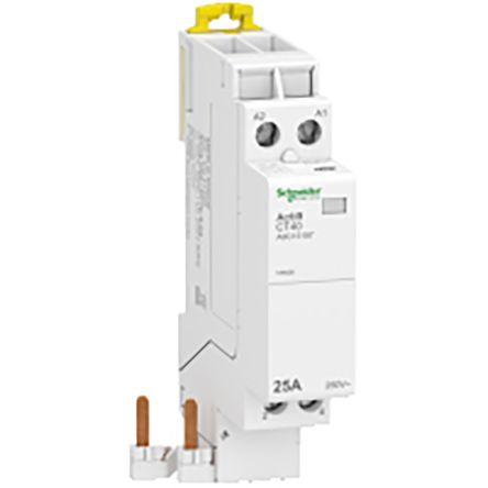 Schneider Electric Acti9 iDT40 Acti9 iDT40 CT Contactor, 230 V ac Coil, 2 Pole, 25 A, 2NO